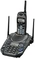 Panasonic KX-TG2583B 2.4 GHz DSS Cordless Phone with Caller ID and Answering Device (Black)