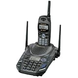 Panasonic KX-TG2583B 2.4 GHz DSS Cordless Phone with Caller ID and Answering Device (Black)