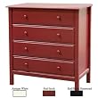 Annabelle 4-drawer Dresser in Antique White Finish By Da Vinci Baby Furniture