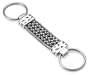 Sterling Silver Medium Thai Weave Key Ring by Lois Hill