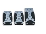 Niken Pedals; Black Rubber/Gray Metal; Manual;