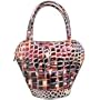 Fontanelli Multi-color Stamped Italian Leather Handbag