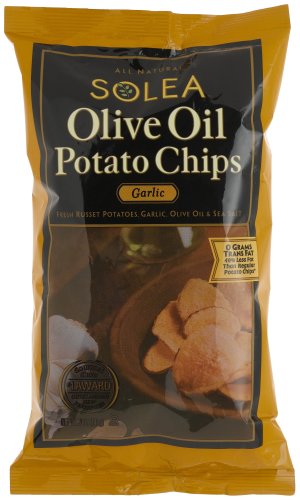 Good Health Solea Olive Oil Potato Chips Garlic, 5-Ounce Bag (Pack of 12) by Good Health