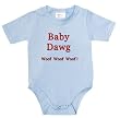 Baby Dawg Woof Woof - Blue Baby Creeper