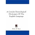 A Concise Etymological Dictionary Of The English Language