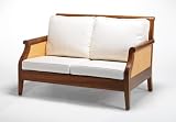 St Lucia Two Seat Wooden Sofa Outdoor Living