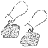 LogoArt Jimmie Johnson Sterling Silver Small Number Dangle Earrings