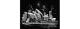 Famous Places Engraving Art Kit - Sydney Opera House