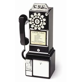 Wild & Wolf 1950's Diner Phone - Black