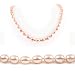 AugustinaJewelry Single Strand 18 Inch 8-9mm pink Oval Shape Freshwater Cultured Pearl Necklace