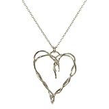 Dean Harris for Target Sterling Silver Twisted Vine Heart Pendant Necklace - 20