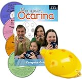 Ocarina Jaune à 6 trous et quatre livres d'ocarinas dans un volume complet avec quatre CD: Play your Ocarina Complete Guide, CD