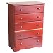 Finish 5-Drawer Chest - Mahogany