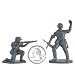 Plastic Army Men Gray German Soldier Figures 38 piece Play Set 54mm (1/32nd scale) by Hingfat_s-2