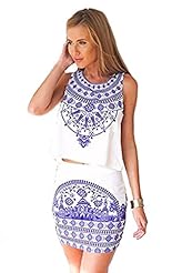 Summer General Print Mini Dress 