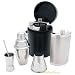 Kitchen & Housewares : Luxurious Leather Travel Bar Set