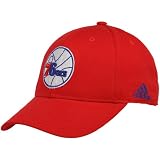 adidas Philadelphia 76ers Red Basic Logo Adjustable Hat