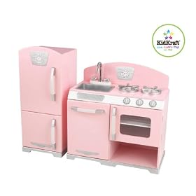 Kidkraft Pink Retro Kitchen 53160 Activity Playset (Pink)