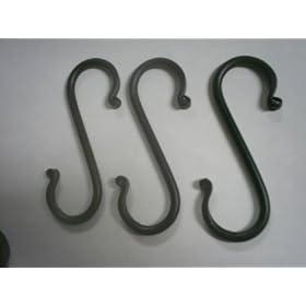 <b>Wrought Iron Hook Medium "S"- Lot 3 Hand Made</b>