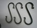 Wrought Iron Hook Medium "S"- Lot 3 Hand Made