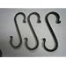 Wrought Iron Hook Medium "S"- Lot 3 Hand Made