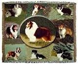 Shetland Sheep Dog Sheltie Tapestry Throw Blanket no. MM