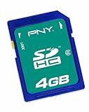 PNY 4 GB SDHC Class 2 Flash Memory Card P-SDHC4G2-EF/BLUE (Blue)