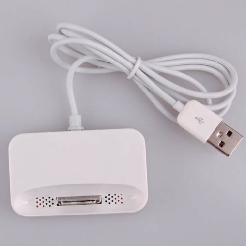Neewer White Charger Dock Cradle with USB Cable For Apple iPods Classic, Nano, Touch and iPhones 2G, 3G, 3GS