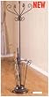 Bronze Finish Metal Coat Rack Hat Stand w/Umbrella Hold