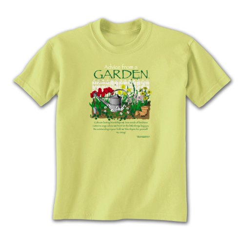 Advice from a Garden - Ladies Pistachio Green T-Shirt, by Earth Sun Moon