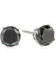2 cttw Black Diamond Stud Earrings 14k Gold