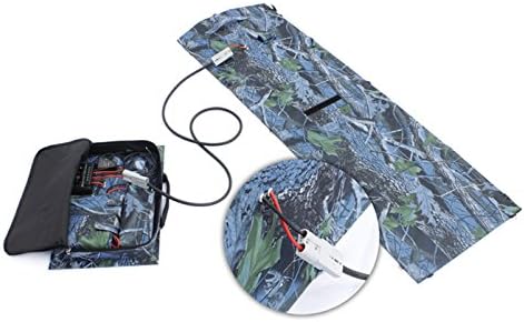 V LED Warehouse 2-USB Port Ultra-thin Portable Foldable Outdoor Solar Panel Charger Compatible with Cell Phone Tablet Camera and Other Digital Devices, 60W