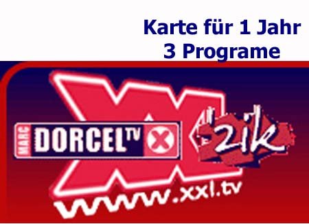XXL Erotik TV Karte 3 Sender 1 Jahr Viaccess
