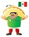 Wallmonkeys Peel and Stick Wall Decals - Football Mascot Mexico - Removable Graphic
