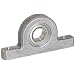 Spyraflo PB0-SMR126ZZ Miniature Ball Bearing Pillow Block, 2 Bolt Holes, 6 mm Bore Diameter, Precision, Aluminum