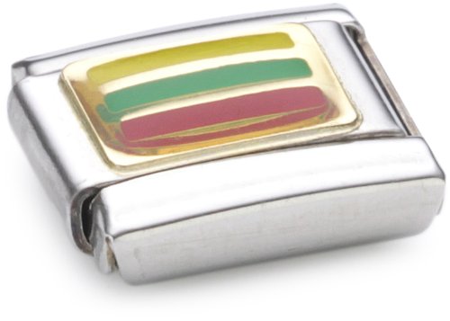 Nomination Composable Classic FLAGGE EUROPA Edelstahl, Email und 18K-Gold (LETTLAND) 03023 Preisvergleich