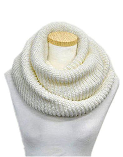 Spikerking Unisex Soft Thick Knitted Winter Warm Infinity Scarf