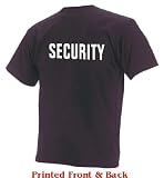 SECURITY T-Shirt - Print on BOTH Sides (in 35 colors)