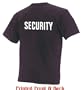 SECURITY T-Shirt - Print on BOTH Sides (in 34 colors)