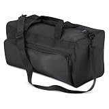 Black gym bag, sports holdall, weekend bag