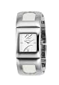 DKNY Stainless Steel Ladies White Dial & White Patent Leather Strap Watch