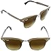 Ray-Ban Aluminum Clubmaster RB 3507 139/85 Brushed Bronze / Brown Gradient Lens