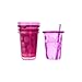 The First Years Take & Toss Spill-Proof Straw Cups - Pink Colors - 2 Sets