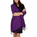 Pacific Pashmina Wrap With Bamboo Box - Purple