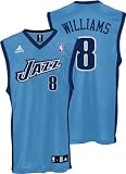 Deron Williams Utah Jazz Light Blue Replica Adidas NBA Jersey