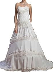 Chiffon Crystal Crystals  Dress with a Court Train 