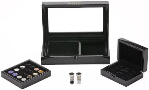 Exuvius Double Agent Magnetic Cufflink Collection with Transforming Accessory Box