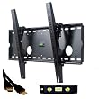 VideoSecu Tilting TV Wall Mount Bracket for Vizio VW37L VX37L GV42L VU42LF VW42L VX42L GV46LHDTV10A GV4 VW46LF GV42LF VW42L VW42LF SV420XVT VP423 VP422 VO42LF VP50 VP504 VP503 VP505XVT JV50P VP504F VX52LF 7LFHDTV VO47LF GV47LF SV470XVT E370VL E420VO E470VL E550VA M420SR with bonus 7ft HDMI cable and 6" 3-Axis Magnetic Bubble Level 1TR