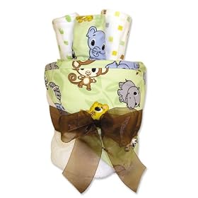 Trend Lab Hooded Towel Gift Cake, Chibi PrintTrend Lab Hooded Towel Gift Cake