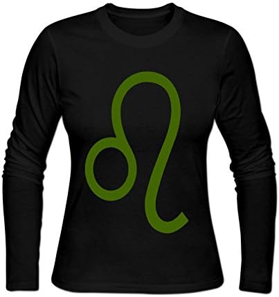 Vivishow Leo Zodiac Signs Lion Homestuck Poster Screw Neck T-shirt For Women L Black